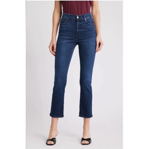 FRAME Le High Straight Jeans Size 29 Dante Blue Stretch Organic Denim Staple - Picture 7 of 16